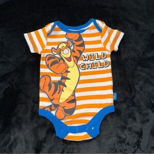 Disney Tigger Orange Striped Kids One Piece